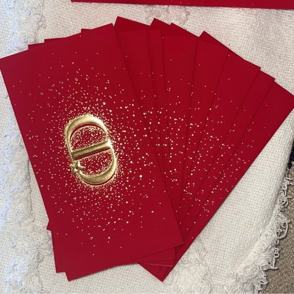 AUTHENTIC DIOR MONEY ENVELOPES SET OF 8 MATTE TEXTURE NWT - Picture 4 of 7